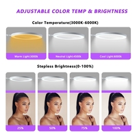 Kits d'éclairage annulaire LED UV professionnels à séchage rapide pour gel, avec pince en C, lumière pour cils, nouveau design pour salon de beauté, outils de montage sur bureau