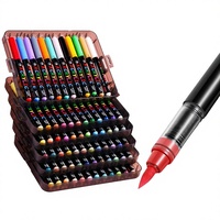 Marqueur acrylique à alimentation directe, pinceau aquarelle professionnel, pour étudiants et passionnés d'art, pointe souple pour coloriage et graffiti