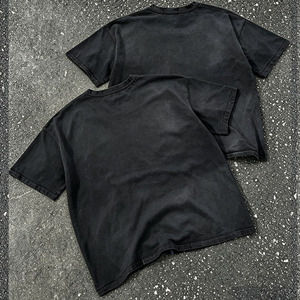 T-shirt Boxy Homme en Coton à Séchage Rapide Effet Délavé Streetwear Imprimé Numérique Statue de <span class=keywords><strong>la</strong></span> Liberté – Fournisseur Fighting Ant - Product Image 2