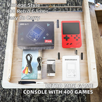 Console de jeu rétro à grand écran de 3 pouces, console de jeu portable rétro miniature avec 400 jeux en 1, lecteur de jeux - Mini Gameboy 8 bits