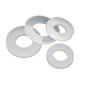 Junta Plana de Silicona ZenithSeal, Altura 1mm, Diámetro del Orificio Interior M6-M20mm, Anillo de Sellado Blanco, Arandela Plana, Entrega Rápida - Product Image 1