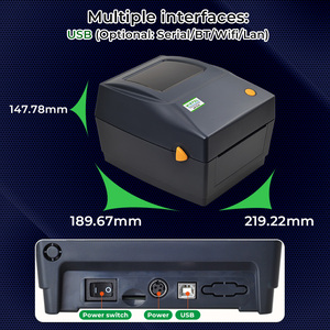 Winpal WP300E เดสก์ท็อป 4 นิ้ว USB BT Wifi ความร้อนเครื่องพิมพ์ฉลากบาร์โค้ดคู่ผนังพลาสติกเครื่องพิมพ์ฉลาก 4x6 สําหรับ <span class=keywords><strong>Express</strong></span> - Product Image 3