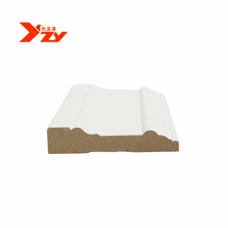 ホワイトプライムMdfベースボード幅木成形壁溝付きパネル木製天井パインプライム装飾壁パネル