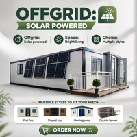 Module préfabriqué robuste en acier galvanisé de 20 pieds pour la gestion des pompes à eau sur site avec système d'énergie solaire hors réseau