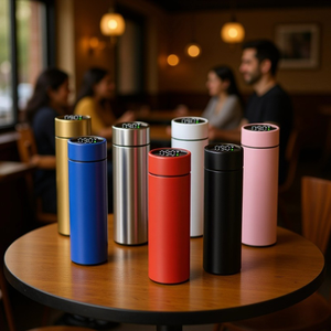 Produits les plus vendus Fahrenheit Mini Electrique 500ml Thermos <span class=keywords><strong>électrique</strong></span> Mini bouteille d'eau chaude en acier inoxydable - Product Image 2