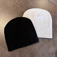 FF6358 Bonnet tricoté Y2K à motif crâne fantôme, en acrylique doux, style décontracté gothique, pour femmes et hommes, bonnets d'hiver