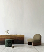Buffet moderne de luxe léger, design créatif, en laiton et acier inoxydable, dégradé
