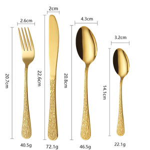 Couteau, fourchette, cuillère et <span class=keywords><strong>couverts</strong></span> à dessert en acier inoxydable 410, motif <span class=keywords><strong>Christofle</strong></span>, style rétro, queue de phénix en relief, 1 pièce MOQ - Product Image 6