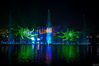 Fuentes de Agua Decorativas Personalizadas, Espectáculo de Fuentes Láser, Fuentes Musicales Danzantes Grandes para Exteriores con Luz Láser