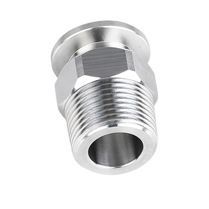 Raccord mâle hexagonal KF à vide poussé en acier inoxydable 304, connexion rapide 16, bride 25, tuyau 40, filetage PT 50 - Product Image 1