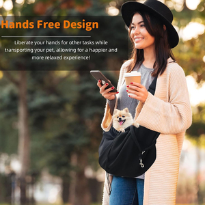 Pet Carrier Crossbody & <b>Backpack</b> with Phone Pocket & Safety Clasp for Small Dogs <b>Cats</b> Up to 16lbs, Walking Camping Daily Use - Product Image 5