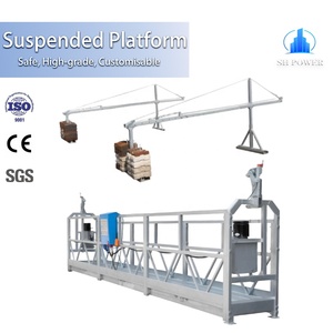 Plateforme suspendue de construction ZLP800 ZLP1000, échafaudage <span class=keywords><strong>suspendu</strong></span> galvanisé à chaud et peint, <span class=keywords><strong>pont</strong></span> <span class=keywords><strong>suspendu</strong></span> - Product Image 1