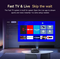 Neuer Herstelleranpassbarer Schneller TV 4K LED Tragbarer Video-Beamer mit HIFI-Stereo für Geschäft & Bildung