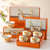 Groothandel goedkope prijs milieuvriendelijke duurzame veelkleurige Marokkaanse Chinese LOMATO merk 4-delige Bohemian stijl zakelijke geschenken schaal