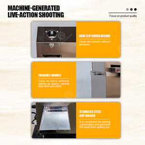 Presse-canne à sucre automatique avec réservoir haute capacité, machine à jus de canne pour cuisines commerciales et supermarchés - Product Image 3