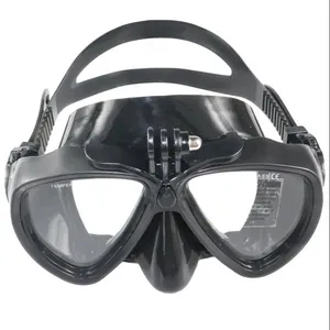 新设计成人 Gopro 水上运动与照相机支座防水潜水浮潜面具
