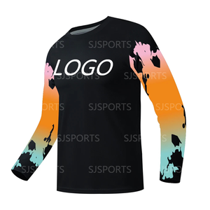 Camiseta de ciclismo unisex de manga larga de secado rápido para carreras de motocross y todoterreno para <span class=keywords><strong>Enduro</strong></span> <span class=keywords><strong>MTB</strong></span> y carreras de descenso - Product Image 1