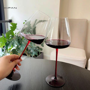 Großhandel Commercial Grade <span class=keywords><strong>Black</strong></span> Tie Kristall becher Bruchs ic heres langes Weinglas Stilvolles minimalist isches Design für Hochzeiten - Product Image 3