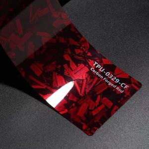 <span class=keywords><strong>Film</strong></span> de protection de peinture pour carrosserie de voiture en fibre de carbone rouge auto-réparant TPU, épaisseur 7,5 mil, garantie 6 ans - Product Image 2