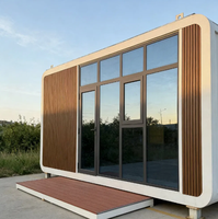 Maison préfabriquée Apple Cabin de 20 pieds et 40 pieds, bâtiment modulaire mobile de luxe pour hôtel, complexe hôtelier, bureau et hébergement de vacances