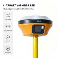 GPS Hi Target V98 GNSS RTK Rover avec contrôleur portable et compensation d'inclinaison IMU pour la topographie et la cartographie terrestre