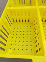 Usine directe caisse à poussins d'un jour boîte à poussins en plastique équipement d'élevage de volaille panier de Transport en plastique pour bébés poussins