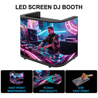 Pantalla LED Flexible P2.5 Plegable y Portátil para Cabina de DJ, Mesa de Soporte Plegable para Eventos