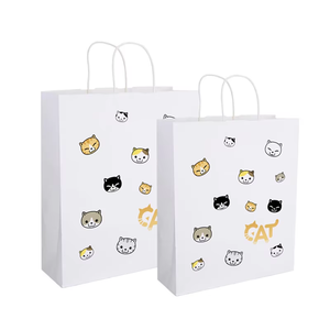 Vente en gros de sacs de fête pour enfants pour anniversaires sacs Goodie en <span class=keywords><strong>blanc</strong></span> pour vêtements et chaussures Cumpleanos Bolsa Regalo - Product Image 2