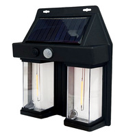 Offre Spéciale étanche LED ampoule à filament solaire appliques murales IP65 jardin extérieur avec capteur de mouvement à induction du corps humain