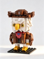 Kit de construction de modèle d'aigle de carrière, jouet éducatif en plastique, bricolage personnalisé, 40 pièces, figurine de collection à l'échelle 1:12
