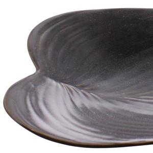 HMS 7 \ "marrone scuro e oro vassoio foglia in ceramica resistente prodotto in acciaio rottami - Product Image 4