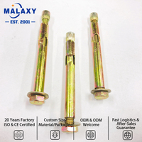 Malaxy M6 M8 M10 Boulon d'ancrage à expansion en acier au carbone zingué, avec manchon d'ancrage à expansion pour béton