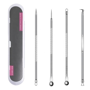 Chuyên nghiệp trên khuôn mặt lỗ chân lông sạch mụn trứng cá loại bỏ Kit mụn tì mụn comedone extractor công cụ mụn đầu đen loại bỏ công cụ - Product Image 6