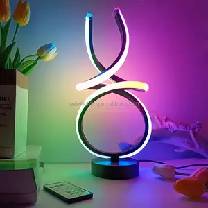 사운드 리듬 라이트 RBG 7 색 블루투스 창조적 인 작은 책상 램프 라이브 방송실 책상 램프 방 분위기 조명