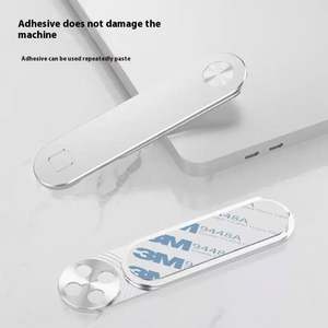 Support d'extension double écran pour téléphone portable et ordinateur, en alliage d'aluminium, magnétique latéral pour ordinateur portable, gadget USB portable en métal - Product Image 5