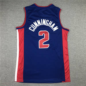 2025 maglia da basket americana cucita di alta qualità pistoni squadra #<span class=keywords><strong>2</strong></span> #33 divise da basket maglia edizione classica - Product Image 2