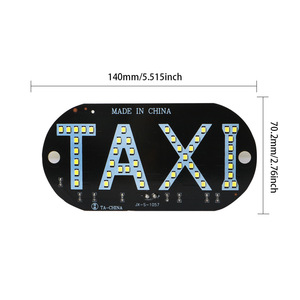 Luci LED per Targa Taxi Yosovlamp Tucson Versa City, Alta Potenza 1.5W 12V, Protezione IP67, Interruttore Accendisigari - Product Image 3