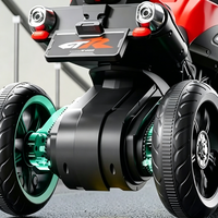 Bicicleta Eléctrica Motorizada de 12V para Niños, Juguete Montable con Bluetooth y Luces LED