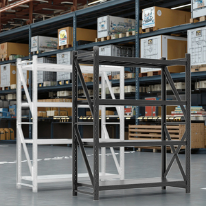 תעשייה כבדה 5-שכבות נירוסטה ומטען ברזל מתלה חדש מדף אחסון בררני עבור מחסנים - Product Image 3