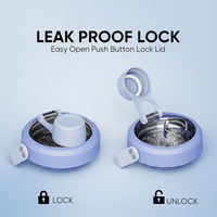 Bouteille d'eau isotherme en acier inoxydable Everich à double paroi, gourde de sport et shaker à protéines avec compartiment de rangement inférieur