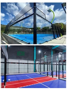 LDK equipamiento deportivo Fácil compra Panoramic Padel Court pista <span class=keywords><strong>de</strong></span> <span class=keywords><strong>tenis</strong></span> en china padbol court - Product Image 5