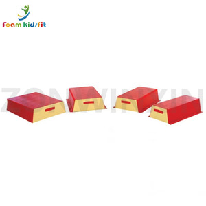 ZONWINXIN usine approvisionnement boîte de saut gymnastique pommeau cheval saut équipement d'<span class=keywords><strong>exercice</strong></span> trapèze 4 Section mousse voûte boîte - Product Image 4