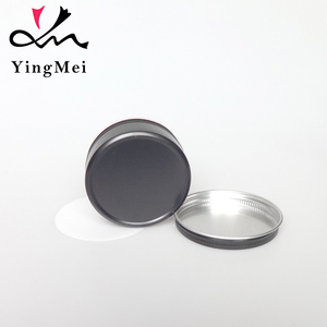 Envase Metálico Cosmético de Aluminio Negro Mate con Tapa Hermética para Crema Facial, Crema para Ojos, Perfume Sólido y Alimentos Pequeños - Product Image 1