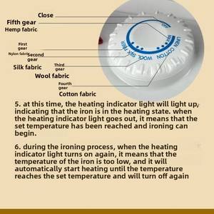 Petit fer à repasser électrique avec <span class=keywords><strong>plaque</strong></span> chauffante antiadhésive pour usage domestique, idéal pour le strass et la peinture, 1000W - Product Image 4