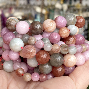 Perline di <span class=keywords><strong>Giada</strong></span> Naturale Colorata a Prezzo di Fabbrica, Rotonde e Sfuse per Creazione di Gioielli Fai-da-Te, Bracciali e Collane Artigianali - Product Image 2