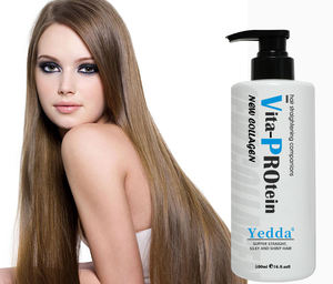 Crema Profesional de <span class=keywords><strong>Alisado</strong></span> de Cabello con Keratina Brasileña <span class=keywords><strong>y</strong></span> Colágeno para Reparación <span class=keywords><strong>y</strong></span> Brillo del Cabello 500/1000ml con Certificación ISO - Product Image 2