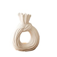 Vases en résine nordiques en gros, pots et vases en céramique modernes, simples et rustiques, décorations pour la maison