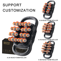 Pistolet de massage électrique à grande surface pour les muscles, idéal pour hommes et femmes, appareil de relaxation pour la taille et les jambes