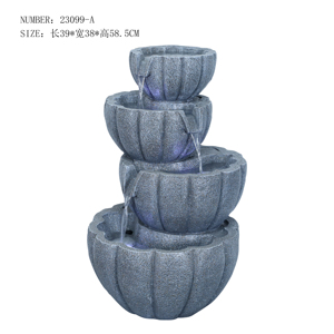 Fontana d'Acqua in Resina Effetto Pietra Economica e Bella per Decorazione <span class=keywords><strong>Giardino</strong></span> e Casa - Product Image 4