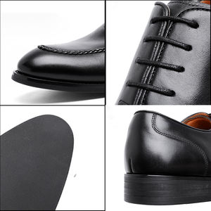 Chaussures Oxford en cuir véritable noir pour homme, grandes tailles 38-43, pour affaires et mariage, Guangzhou 891702 - Product Image 4